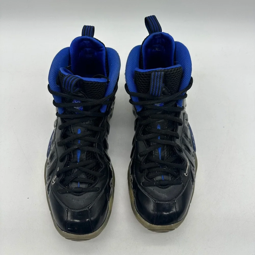 Nike 644791-006‎ Youth Size 7Y Little Posite One Black / Royal Basketball Shoes